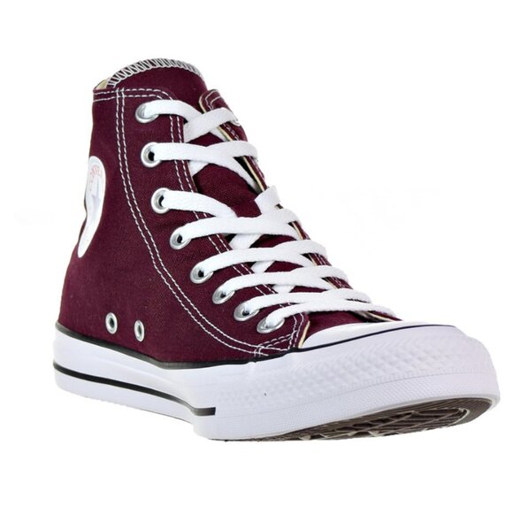 Converse Other - Converse Mens Size 10.5 Burgundy Chuck Taylor Hi Top Athletic Sneakers Shoes